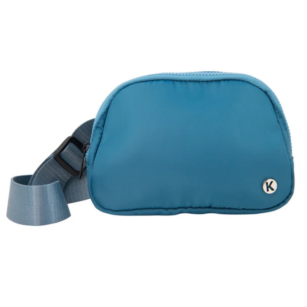 Katydid Blue Waist Bag with Adjustable Strap